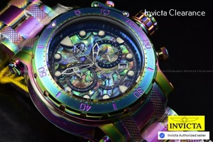 Invicta Men Coalition Forces Chronograph Abalone Dial 52mm Iridescent Watch - Picture 1 of 18