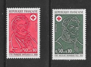 France 1972 Red Cross Fund pair vf MINT never hinged SG 1979 - 1980 - Picture 1 of 1