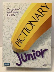 Pictionary Junior Parker Brothers Quick Draw Board Game Complete - Picture 1 of 13