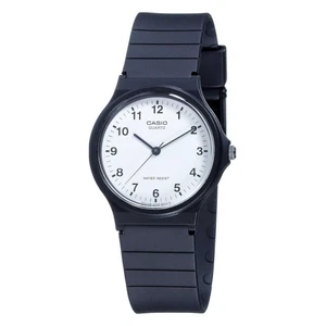 RELOJ CASIO CUARZO ESFERA BLANCA ANALÓGICO MQ-24 Unisex NEGRO HOMBRE Reloj Pulsera Nuevo - Imagen 1 de 6