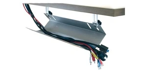 TWINCO Kabelkanal B1160xT185xH100mm silber passend für Schreibtisch - Photo 1/2