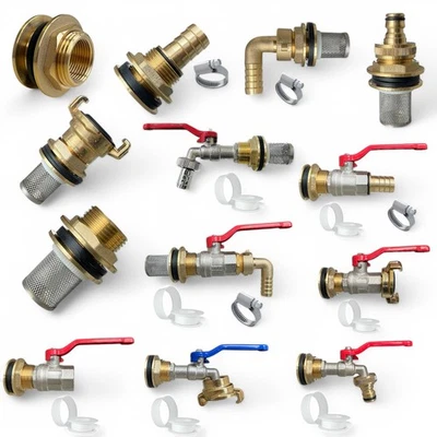 Regentonnendurchführung Tankdurchführung Faßverschraubung Auslaufhahn Verbinder - Bild 1 von 3