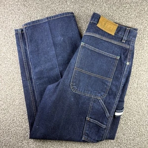 Vintage Tommy Hilfiger Jeans Mens 33x30 Carpenter Utility Work Pants Denim Y2K - Picture 1 of 17