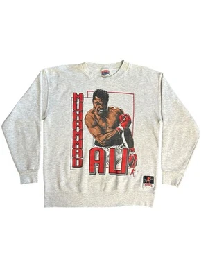 Vtg Muhammad Ali Nutmeg Sweatshirt Boxing Champion M USA Made Sting Like A Bee - Image 1 of 4