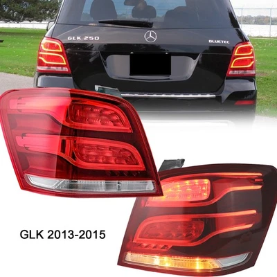For 2013-2015 Mercedes Benz GLK250 GLK350 Pair Tail Lights Rear Lamps Assy RH+LH — 第 1/4 张图片