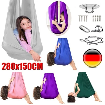90kg Kinder Therapie Schaukel Hängematte Therapieschaukel Erwachsene 280x150CM - Bild 1 von 4