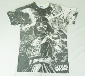 Vintage Y2K Darth Vader Star Wars AOP shirt fits small space movie classic - Picture 1 of 17