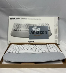 Logitech Wave Keys for Mac Ergonomic Wireless Keyboard - Off White - Picture 1 of 5
