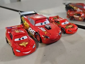 Disney Lightning McQueen XRS Pixar 3 Cars Lot Mattel Authentic - Picture 1 of 19