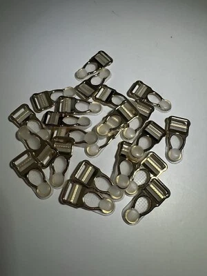 Suspender Belt Garter Stocking Underwear Clips Hold Ups replacement clasps gold  - Image 1 of 3
