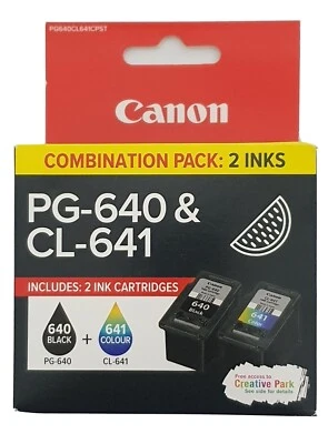Canon PG640 CL641 Ink Cartridges PIXMA MG2160 MG3160 MG3650 - New Stock! - image 1 of 4