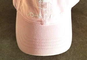 Cappello berretto baseball donna JOHN DEERE regolabile rosa chiaro e bianco - Foto 1 di 8