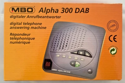digitaler Anrufbeantworter MBO Alpha 300 DAB, mit Zubehör in Originalverpackung - Bild 1 von 4