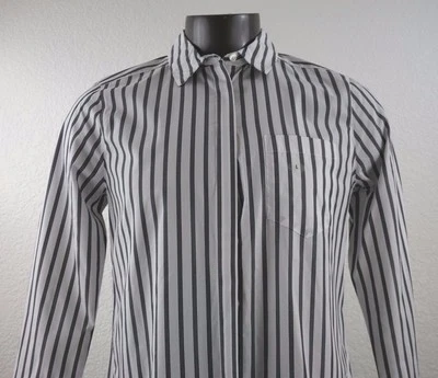 Новый Van Heusen скрытый спереди кнопка женщин длинным рукавом Топ размер L - Изображение 1 из 4