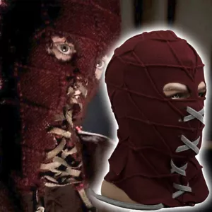 BrightBurn Red Mask Hood Cosplay Kids Scary Horror Mask Halloween Costumes Props - Picture 1 of 12