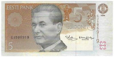 1994 Estonia 5 Krooni P76a UNC - Image 1 of 2