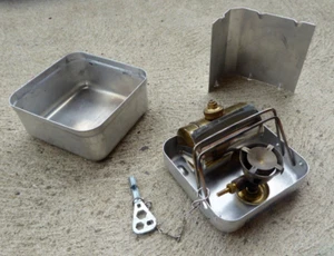 Vintage Optimus 99 Gas Campingkocher Made in Sweden Messing Aluminium Prepper Survival - Bild 1 von 6