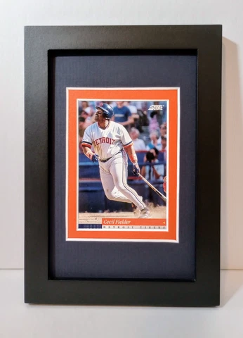Cecil Fielder Detroit Tigers Display Custom Framed MLB Baseball Card Plaque Cover