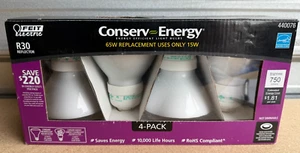 Feit R30 Reflector Conserv Energy 65W No440076 Replacement Light Bulbs 4 Pack - Picture 1 of 3