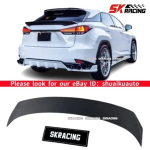 Fits Lexus RX350 450h Gloss Black/Carbon /Unpainted Rear Middle Wing Spoiler Lip - Picture 1 of 40