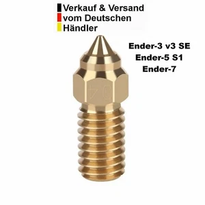 Extruder Düse Nozzle 0,4 mm; für Creality Ender 3 V3 SE, Ender 5 S1, Ender 7 - Afbeelding 1 van 4
