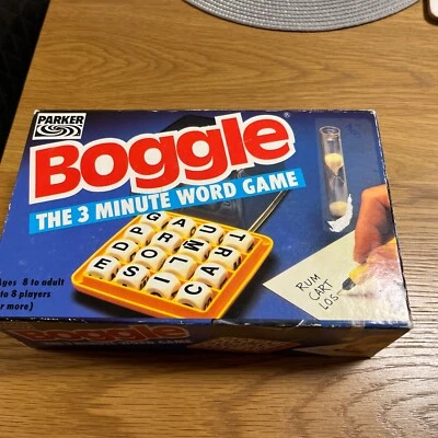Boggle - The Three Minute Word Game by Parker 1992 - Image 1 of 3