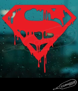 Death of Superman STICKER VINYL DECAL DC COMICS LEX LANE BAIN BATMAN CLARK KENT - Picture 1 of 3