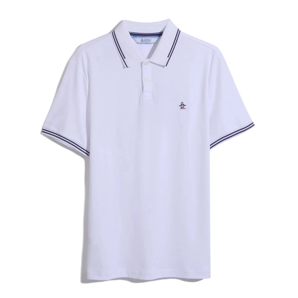 Original Penguin Homme Logos Coton Bio Bout Polo Coupe Standard - Photo 1/1