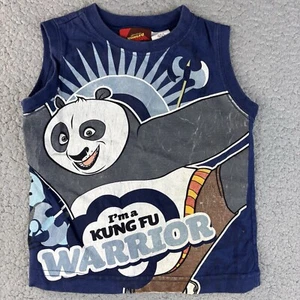 Kung Fu Panda 4T Toddler Boy's Dragon Warrior T-shirt Sleeveless Moscow VTG Y2k - Picture 1 of 11
