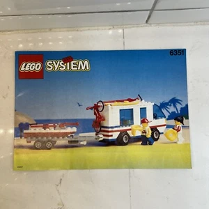 LEGO 6351 Manual Only Town Leisure 1992 Surf N' Sail Camper - Picture 1 of 6