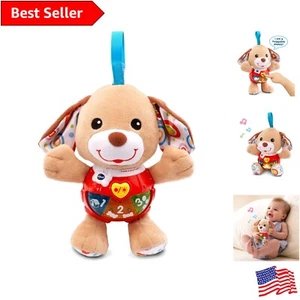 Soft and Textured Puppy Toy with Portable Design for On-the-Go Fun - Picture 1 of 9