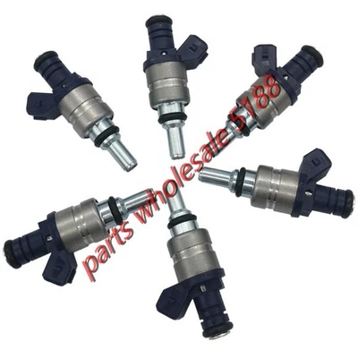 6X Fuel Injectors 13641439800 For 2001-2006 BMW 330i 330Ci 530i X3 X5 Z3 Z4 3.0L - Image 1 of 4