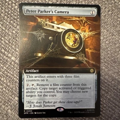 Peter Parker’s Camera - Artifact - Non-foil (R0171) Spider-Man MTG  - Image 1 of 2