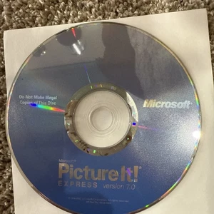 Microsoft Picture It! EXPRESS Version 7.0 Software CD Only--NEW - Picture 1 of 4