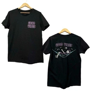 Medium Good Vibes T-shirt, Call your mother, Skeleton on hammock - Picture 1 of 6