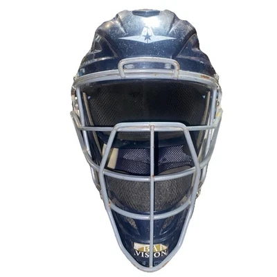 All-Star Top Star Catcher шлем MVP3-S, молодежный размер 6 1/4-7 бейсбол синий новый с Ярлыками - Изображение 1 из 4