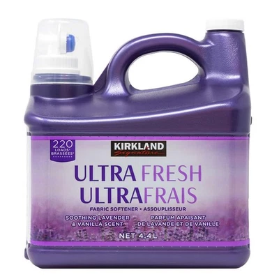 Suavizante de tela de lavanda calmante Kirkland Signature UltraFresh, 148 onzas líquidas Foto 1 de 2