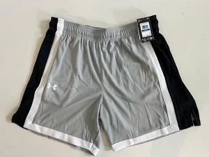 Under Armour UA Herrenshorts grau schwarz und weiß 9" Taschen neu mit Etikett $ 50 - Bild 1 von 3