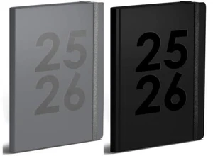 U. Diario Académico Premium Termino-Tiempo Grabado 18.8x13.5cm Página Al Día 2025-2026 - Imagen 1 de 4