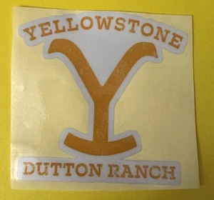 YELLOW STONE DUTTON BRAND, PARAMOUNT SERIES YELLOWSTONE  NATIONAL  PARK STICKER - Picture 1 of 2