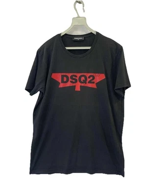 Dsquared2 DSQ2 Black Red Logo Graphic T-Shirt Men’s XL Made in Italy Rare #12 - Image 1 of 4