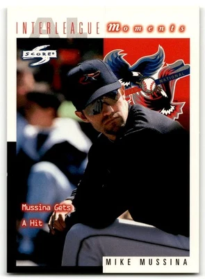 1998 Score Interleague Moments Mike Mussina #258 Baltimore Orioles - Image 1 of 2