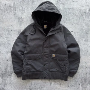 Carhartt Tahoe Jacket Grey Hooded, Durable, Large Pockets, Casual Wear Size L - Picture 1 of 17