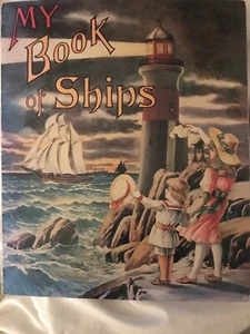 MY BOOK OF SHIPS Papierreproduktion 1974 gedruckt in Hongkong illustriert - Bild 1 von 12