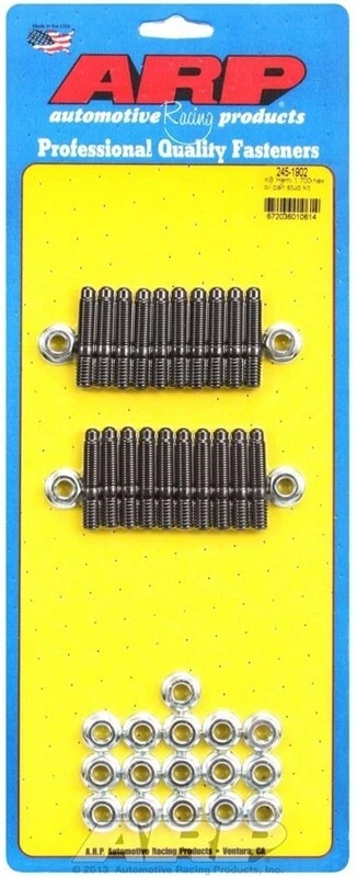 ARP 245-1902 Mopar Hemi, kit de pernos para cárter de aceite, hexagonal estándar, acero, óxido negro Foto 1 de 1