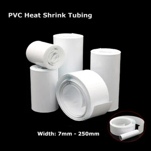 Mangas de tubo retráctiles térmicas blancas de PVC paquete de baterías de radiocontrol 7 ~ 250 mm LiPO NiMH NiCd - Imagen 1 de 9