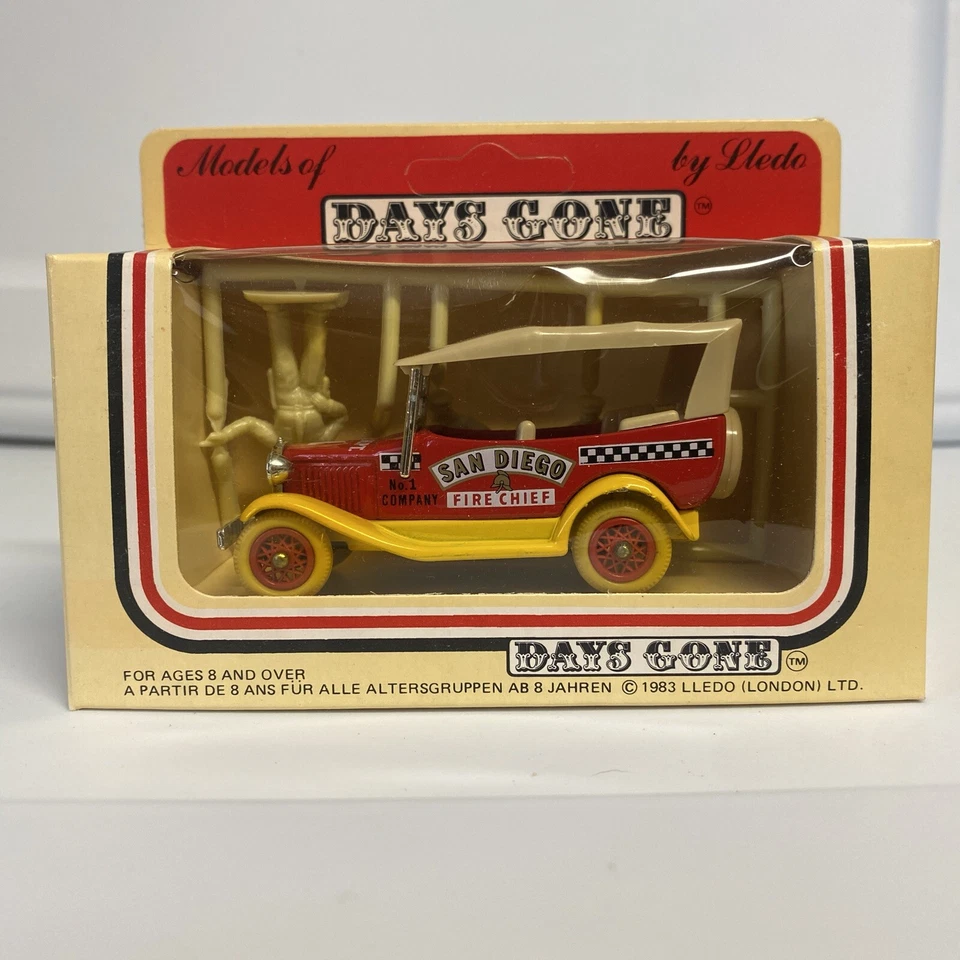 Lledo Days Gone Model Ford Fire Truck U.K Made Model San Diego Fire Chief - Image 1 of 4