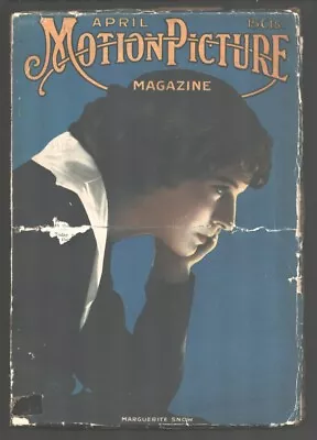 Motion Picture Magazine 4/1916-Marguerite Snow cover-Charlie Chaplin-Dustin F... - Image 1 of 2