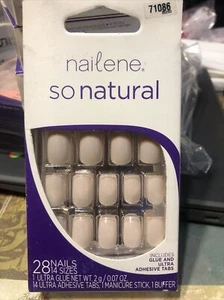 Nailene So Natural Acrylic Nails Kit Pale Shimmer 71086 - Picture 1 of 1
