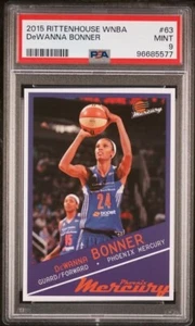2015 Rittenhouse WNBA #63 Dewanna Bonner PSA 9 Indiana Fever Highest Graded - Picture 1 of 2
